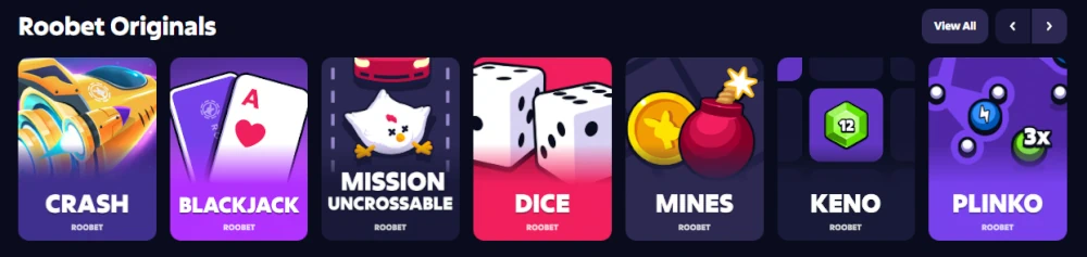 Roobet Original Games